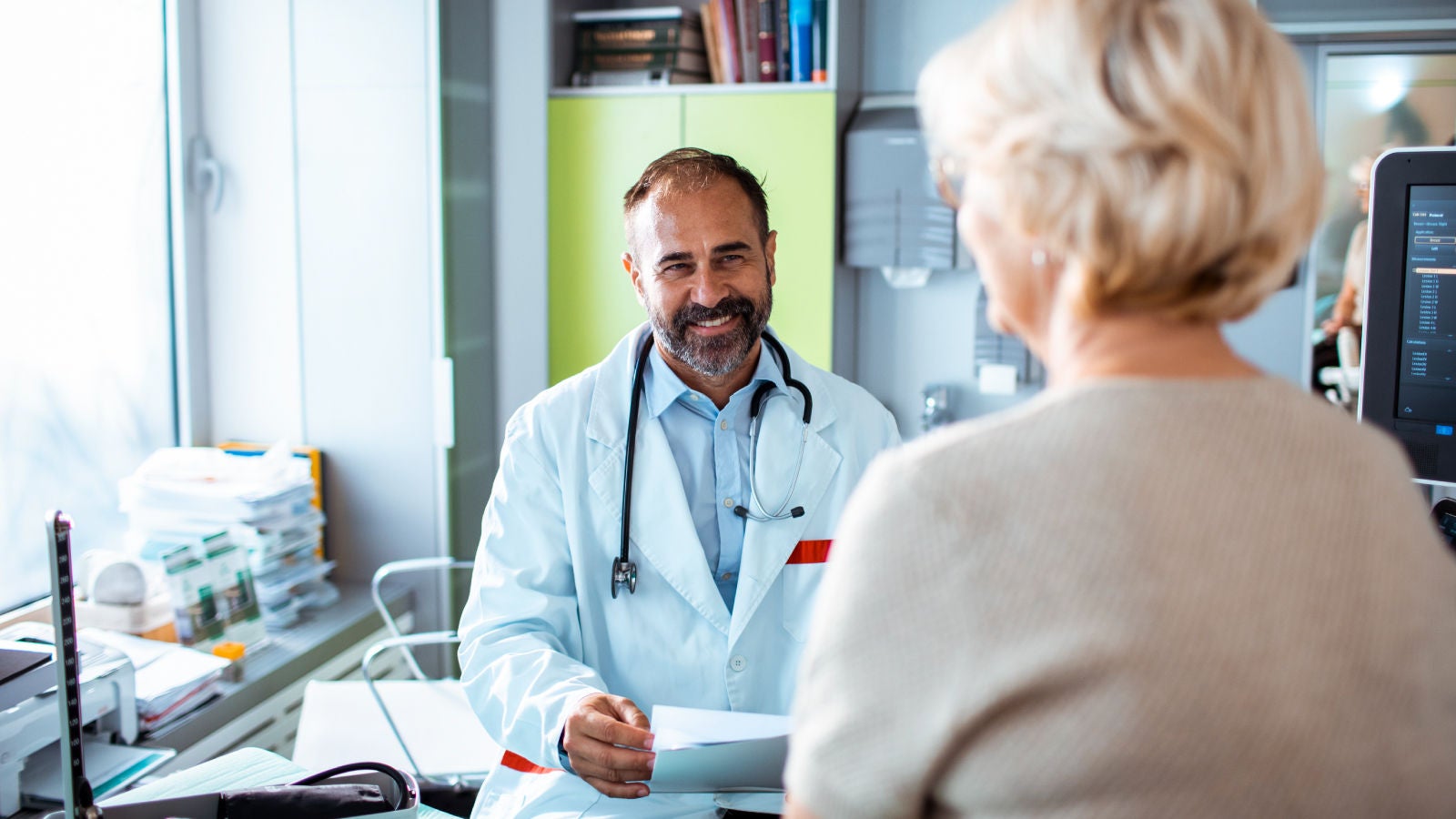 Doctor with a patient