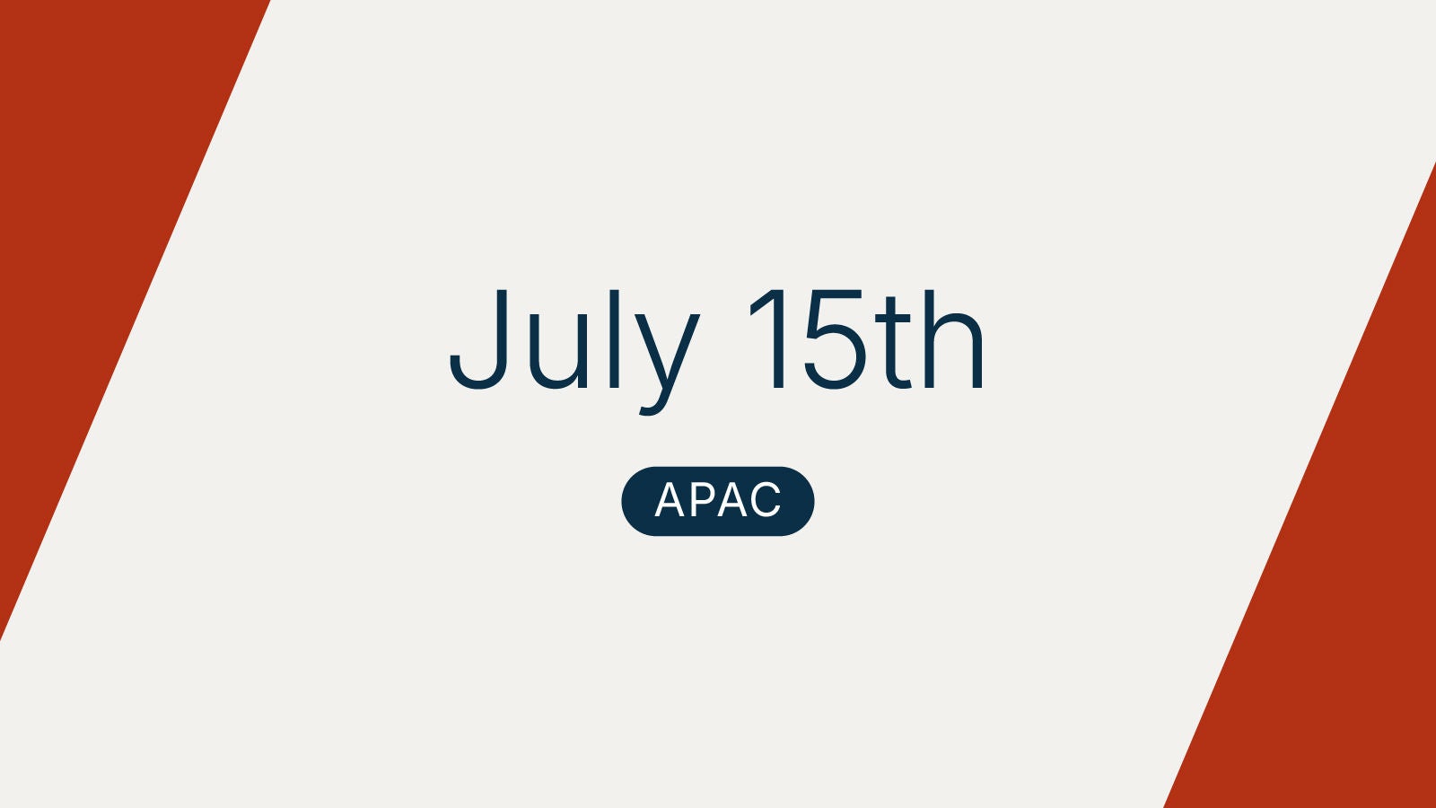 Anaplan CoModeler on July 15th APAC, with a graphic displaying the event date and region on a light background with red accent panels.