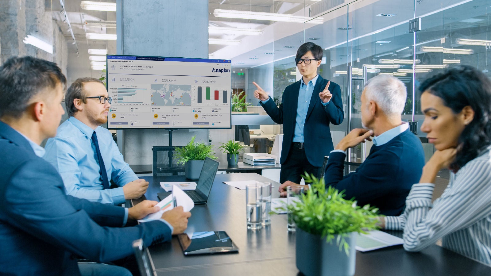 Coworkers in a meeting