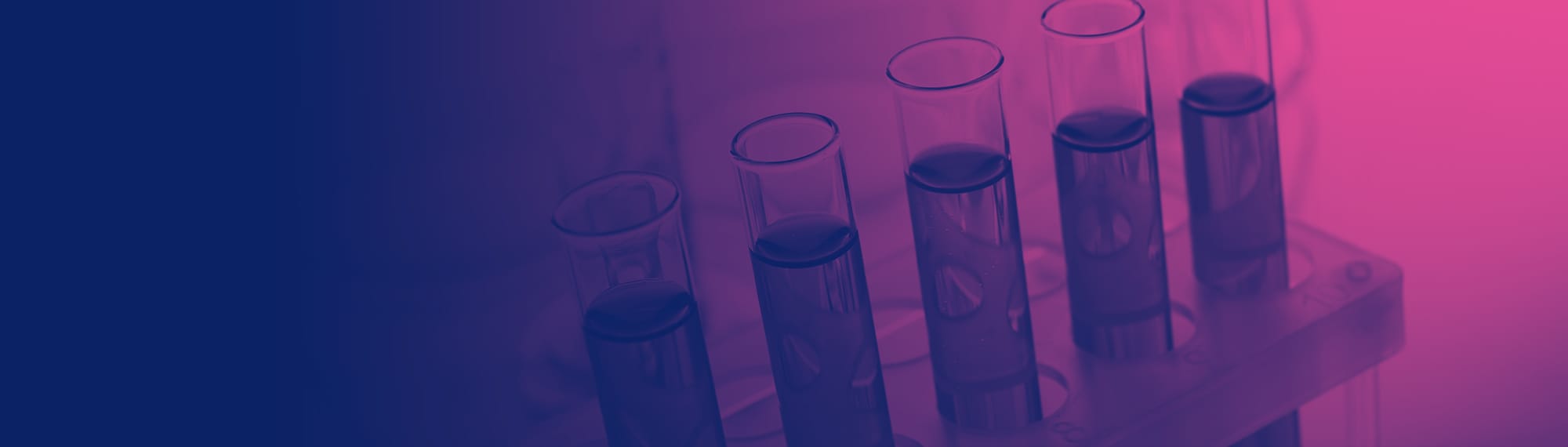 Test tubes in a pharmaceutical lab