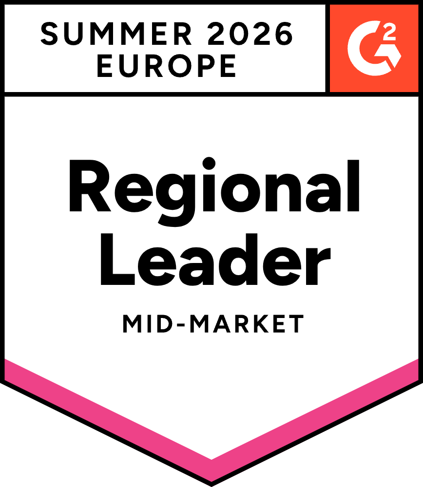 G2 Summer 2026 Europe Regional Leader Mid Market