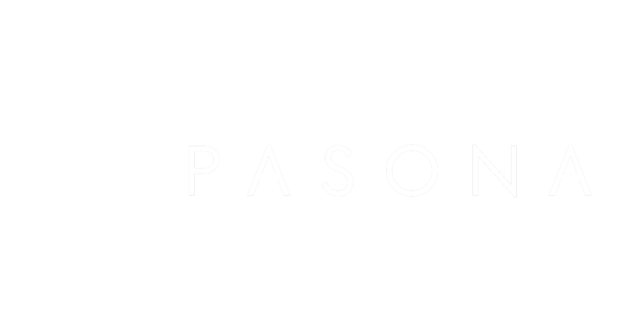 Pasona employees standing in front of their company logo