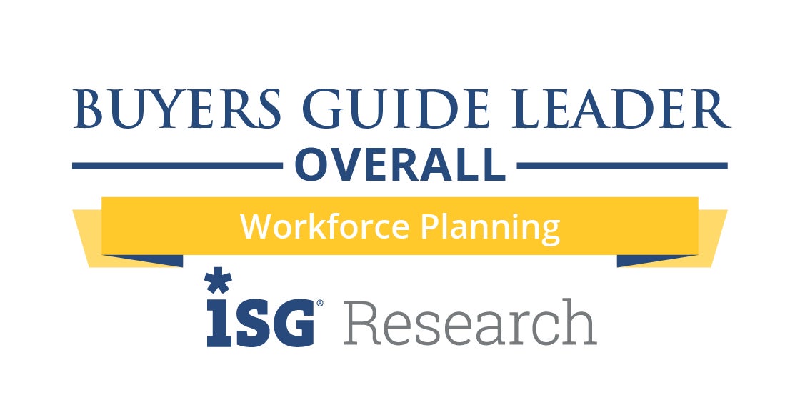 ISG Research Buyers Guide Leader Overall badge for Workforce Planning.