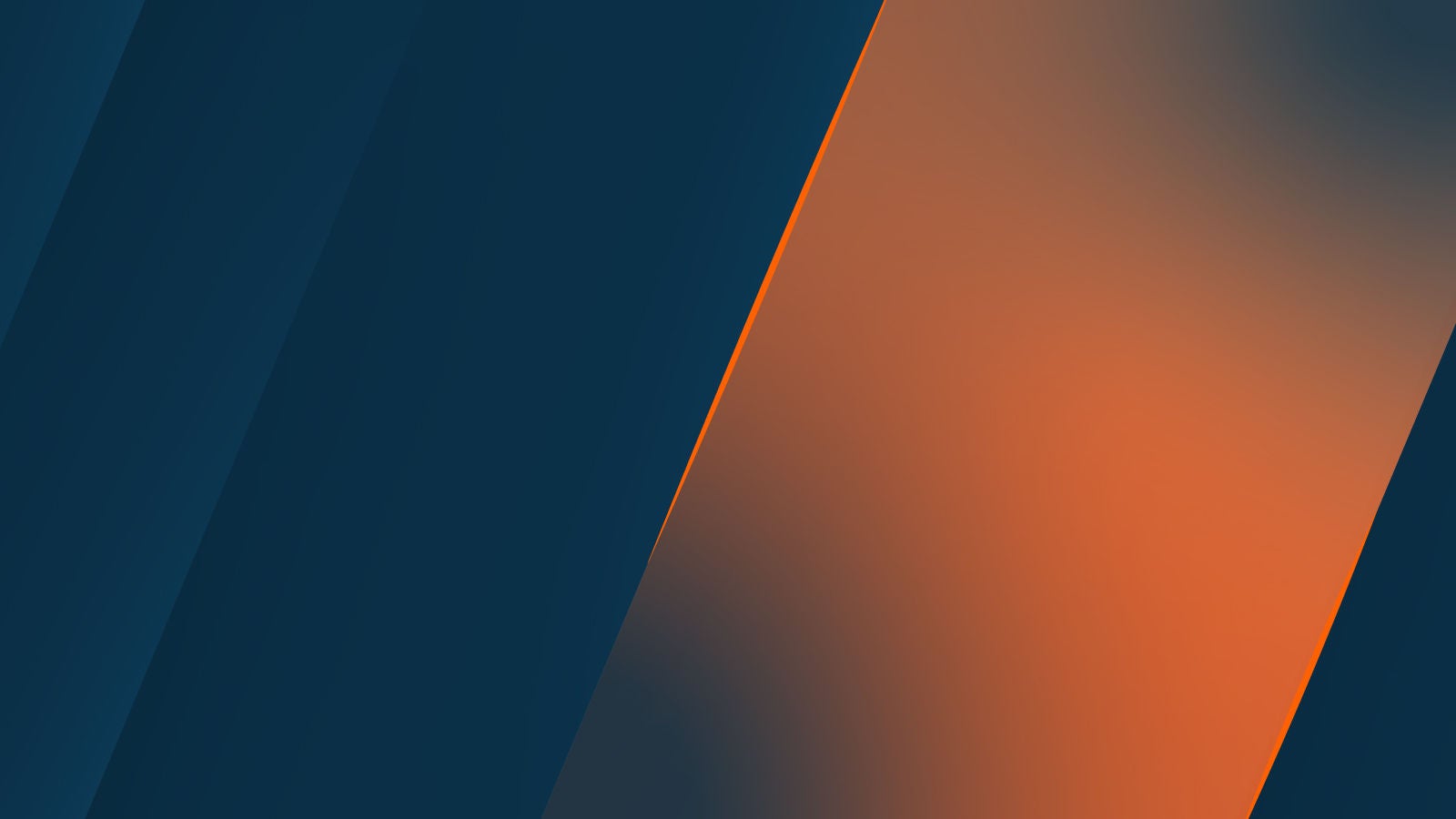 Dark blue background with diagonal orange gradient accents, used as a design element in Anaplan webinar promotions.
