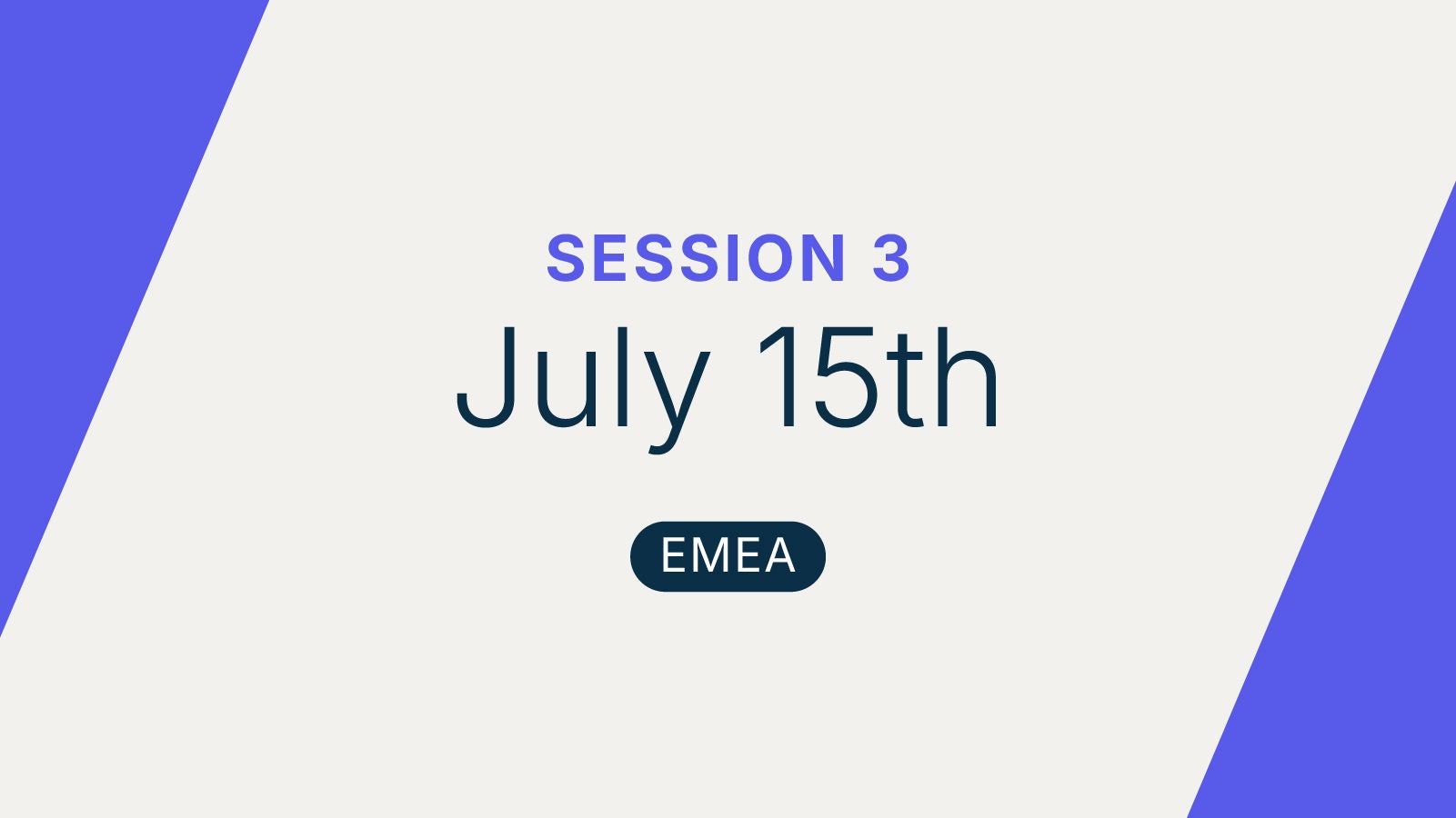 Anaplan CoModeler SESSION 3 July 15th EMEA, with a graphic displaying the session date and region.