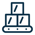Conveyor Belt Boxes Icon