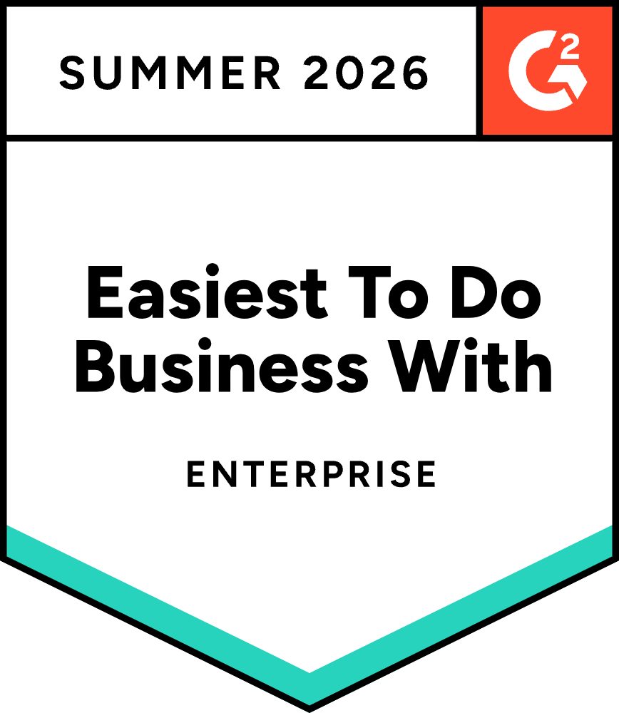 G2 Summer 2026 Easiest To Do Business With Enterprise