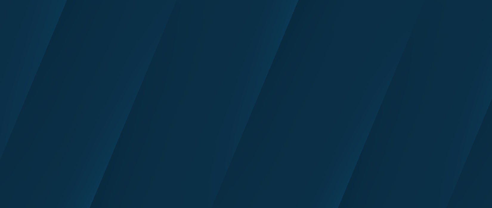 Dark blue background featuring a repetitive diagonal line pattern.