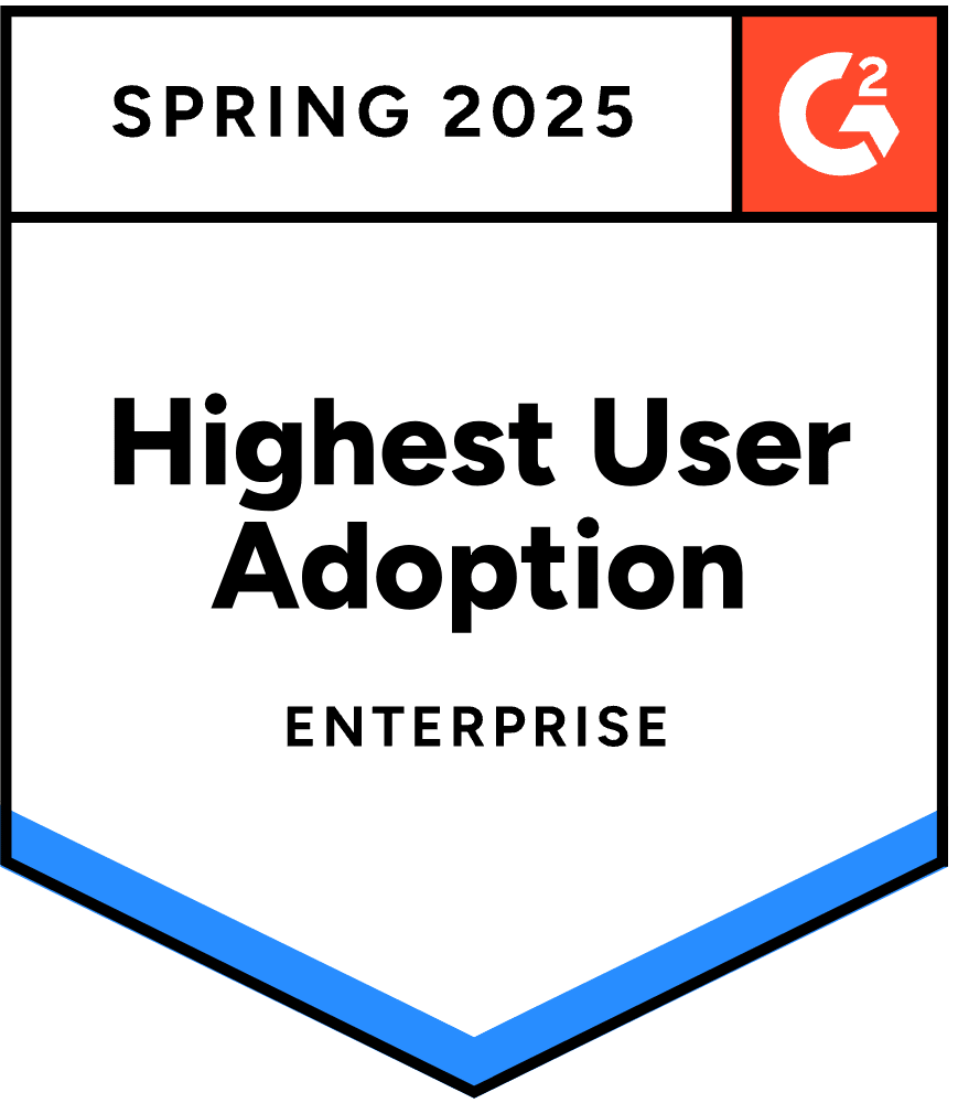 G2 Highest User Adoption Spring 2025