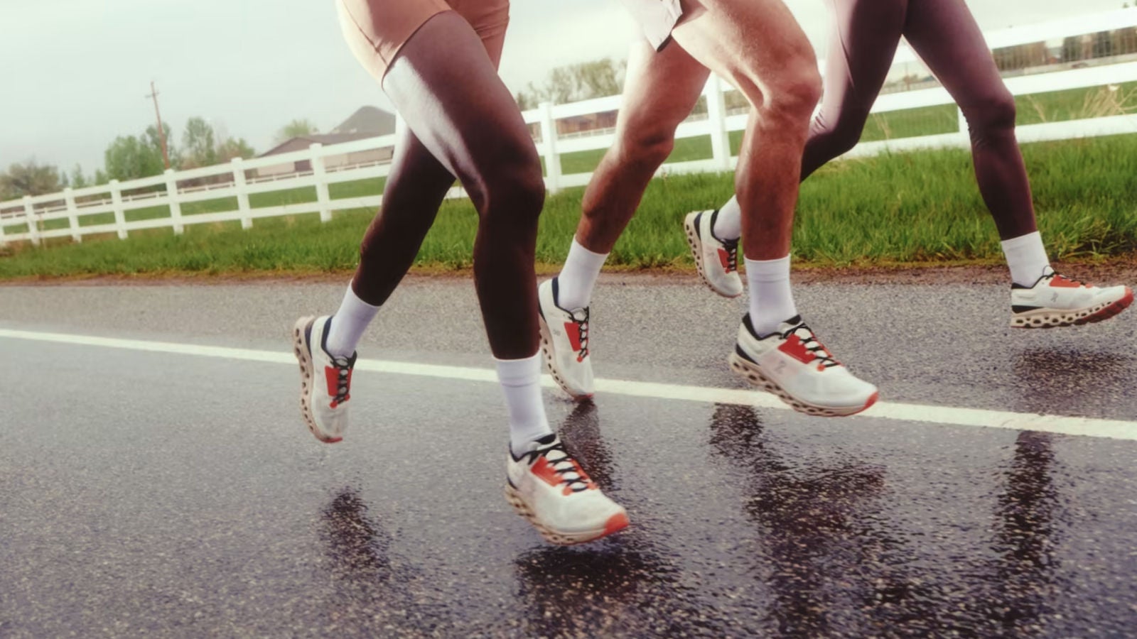 People running in On shoes