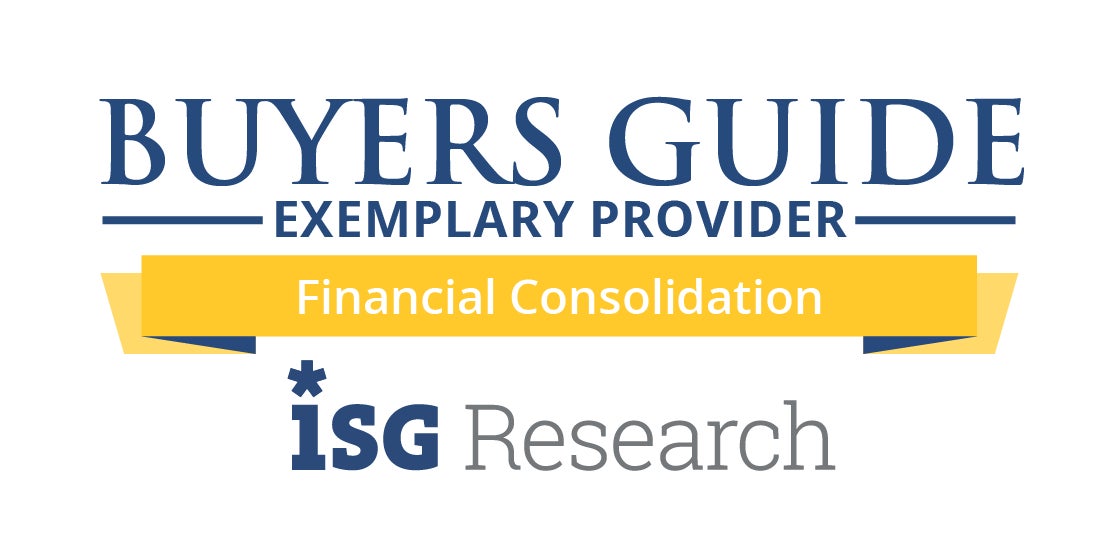 ISG Buyers Guide Exemplary Provider Financial Consolidation Badge