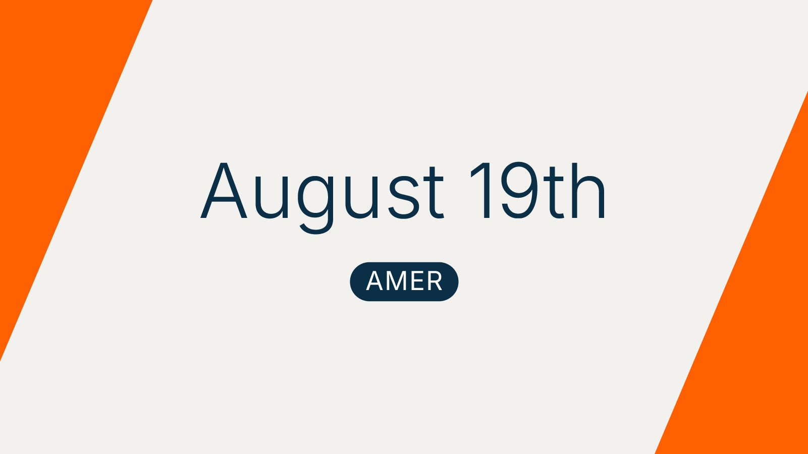 Anaplan CoModeler on August 19th AMER, with a graphic displaying the event date and region on a light background with orange accent panels.