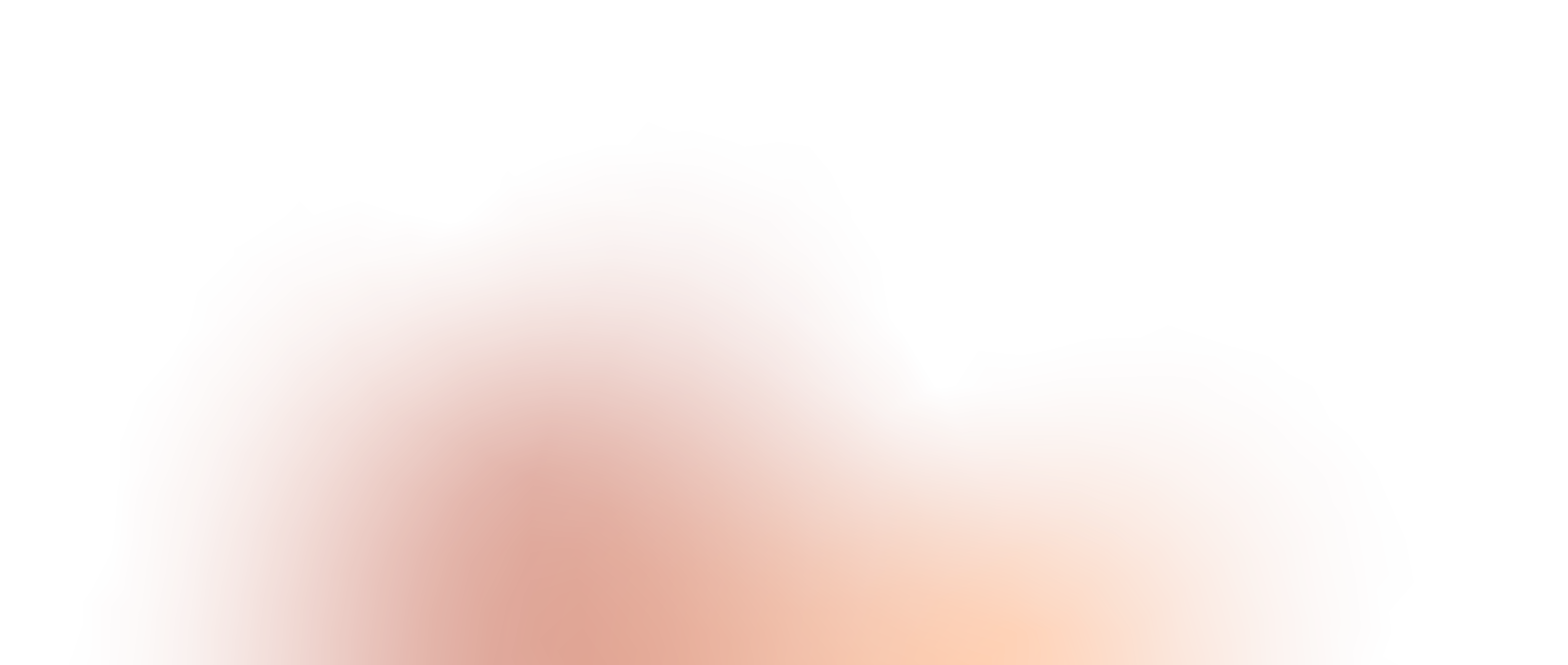 Abstract ombre spray of copper, orange, and cream colors