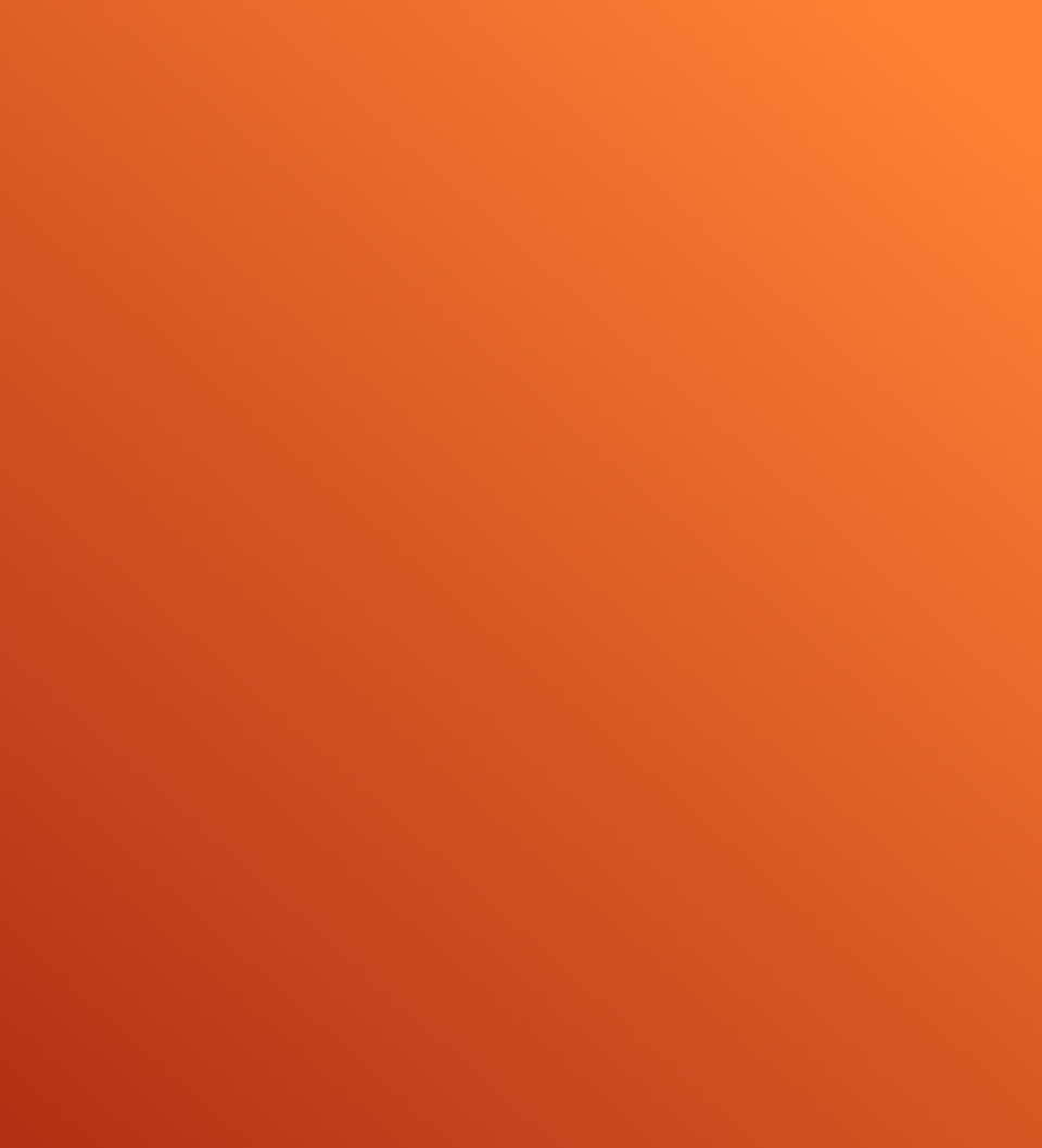 An orange gradient background with rounded corners, transitioning from deep reddish-orange to lighter orange.