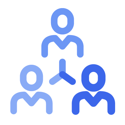 Icône représentant une liste de contrôle bleue