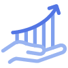 Graphic: hand holding a graph