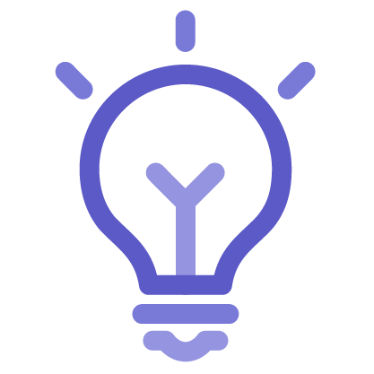 Icône représentant une poignée de mains violettes