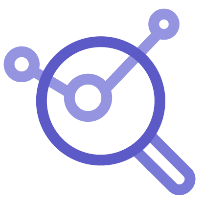 Magnifying Glass Data Icon