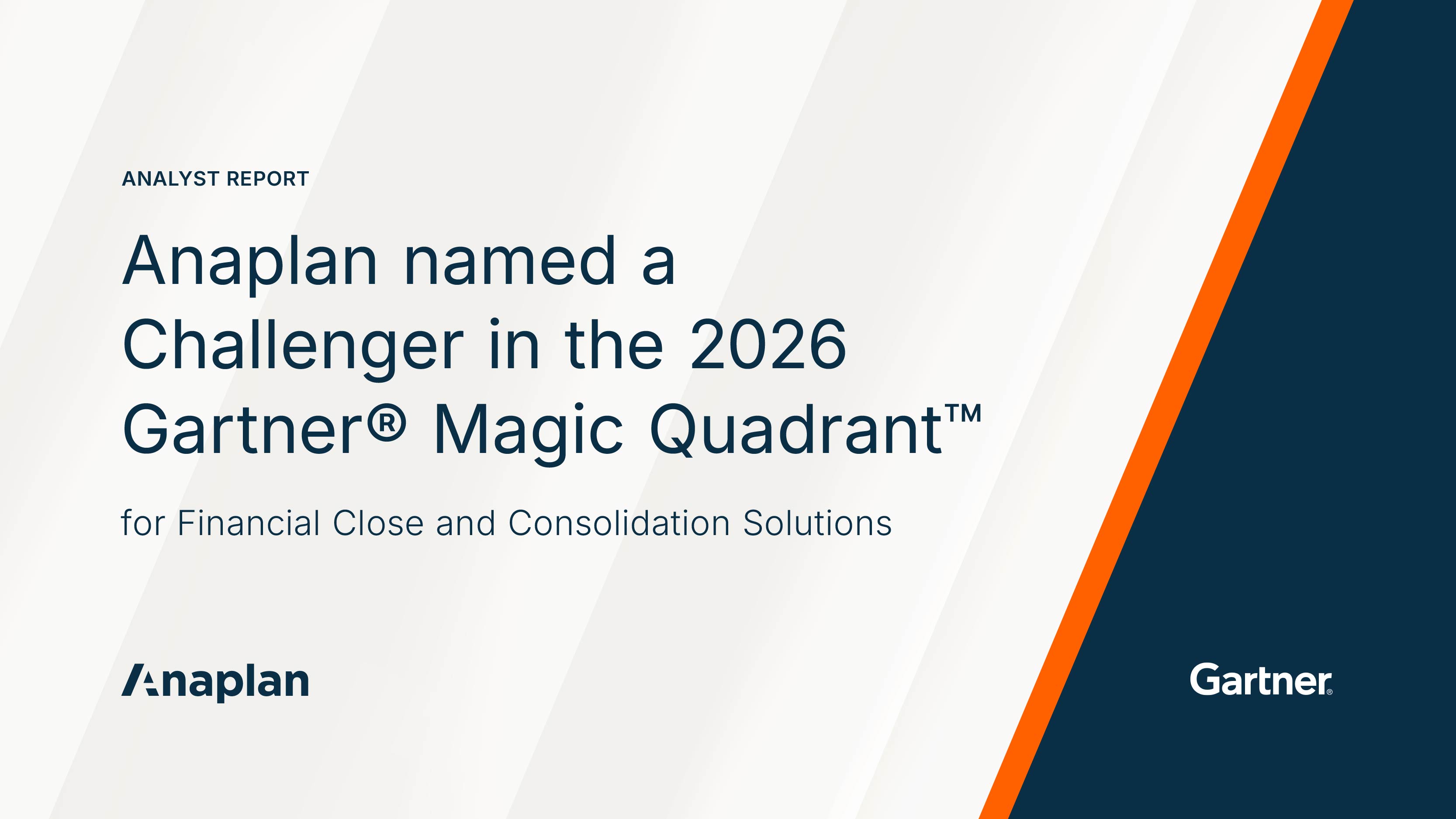 2026 Gartner® Magic Quadrant™ for Financial Close and Consolidation