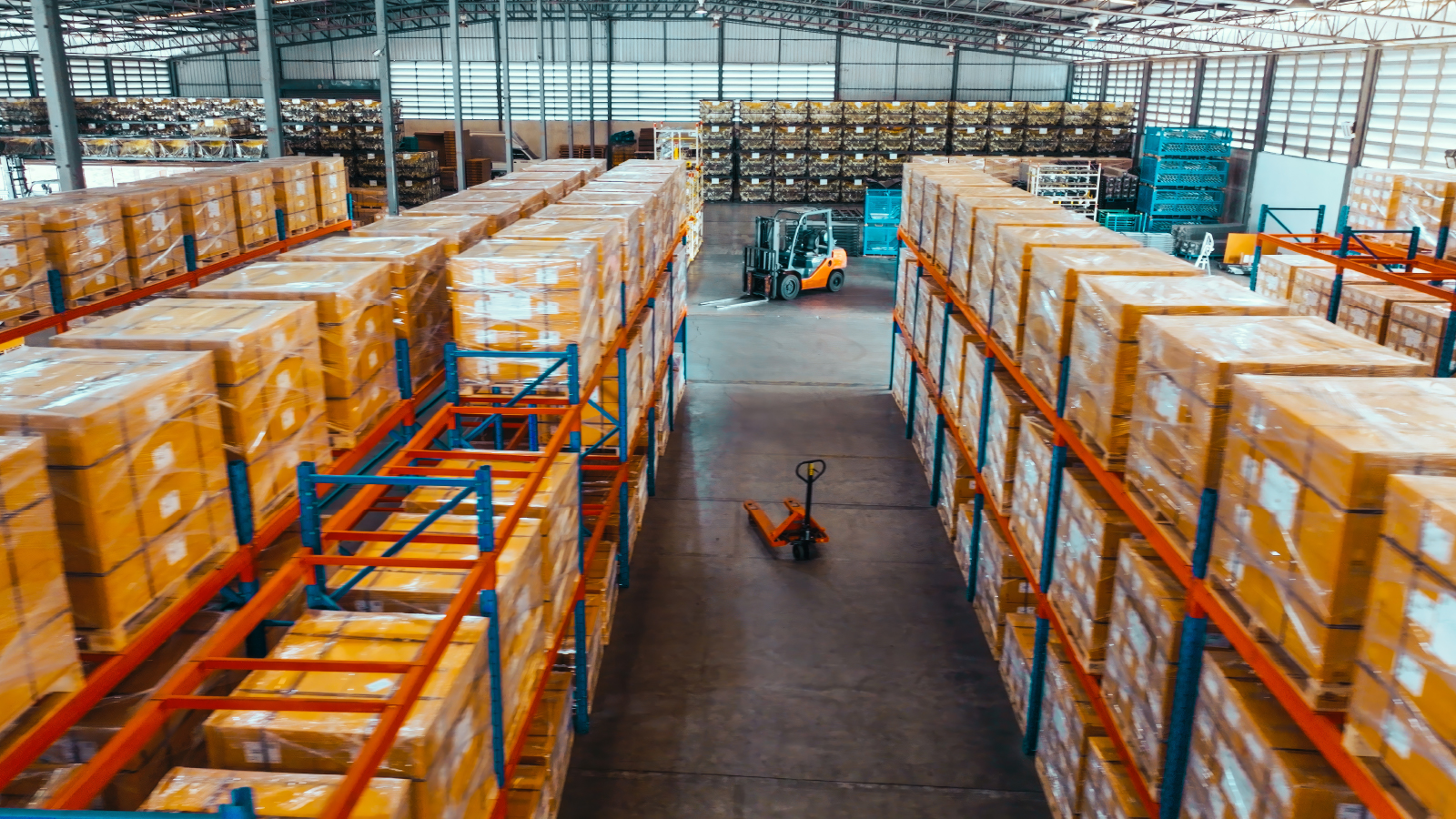 An image inside a warehouse