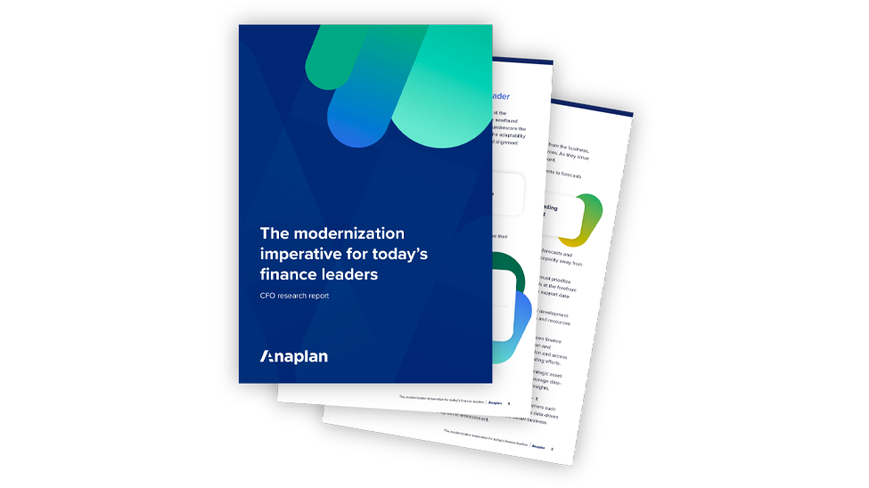 Finance Modernization Report Graphic The modernization imperative for today's finance leaders