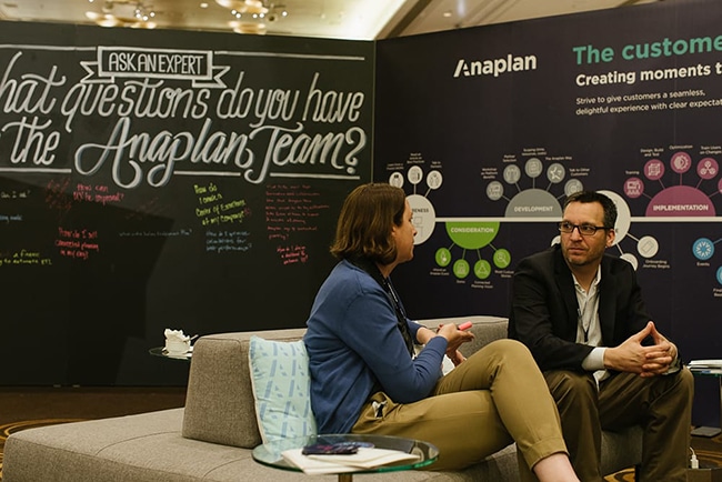 Chalk wall at Anaplan Hub