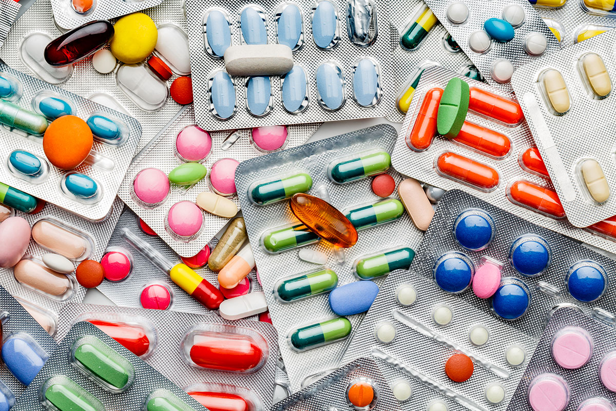 image of assorted pills and medication