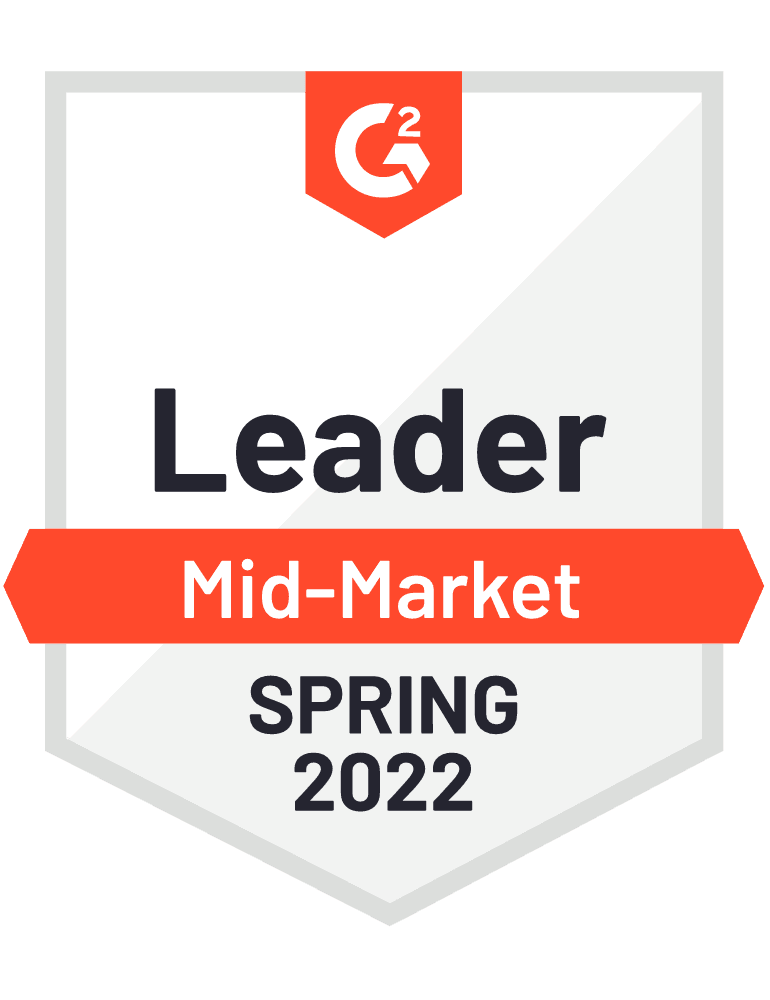 G2 Leader Mid-Market, Spring 2022