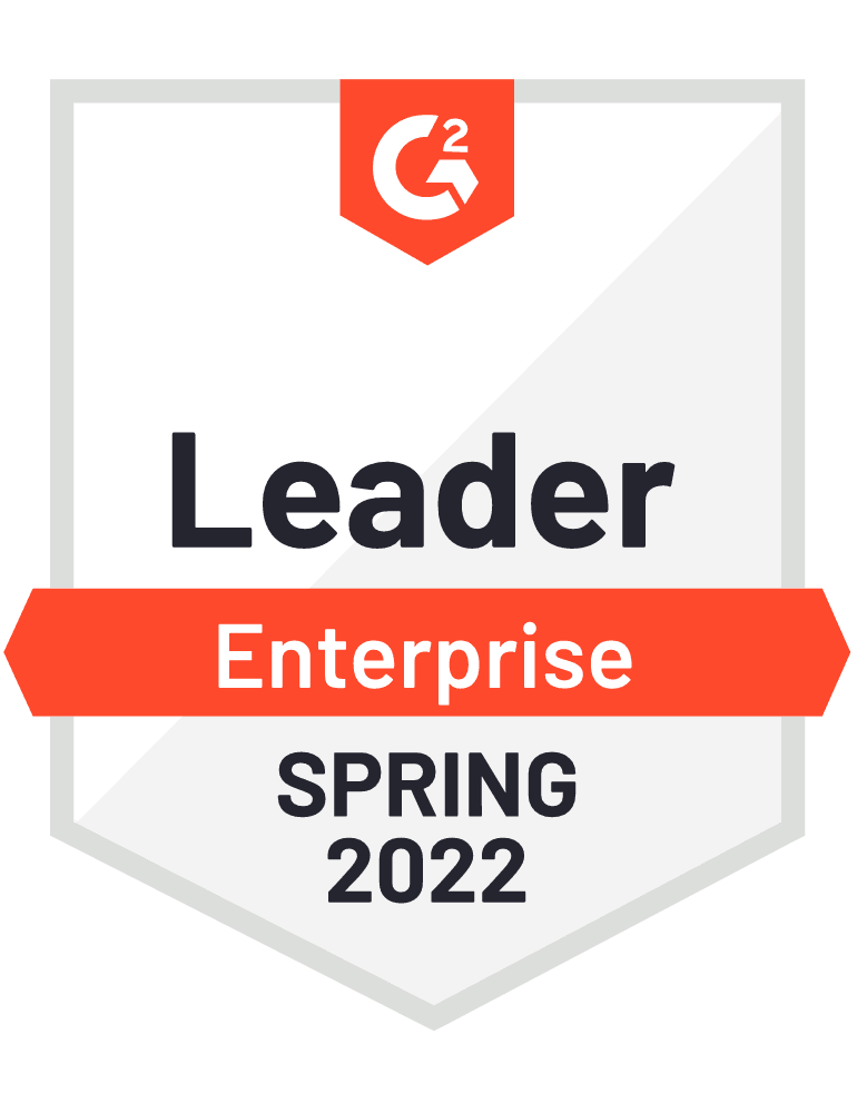 G2 Leader, Enterprise, Spring 2022