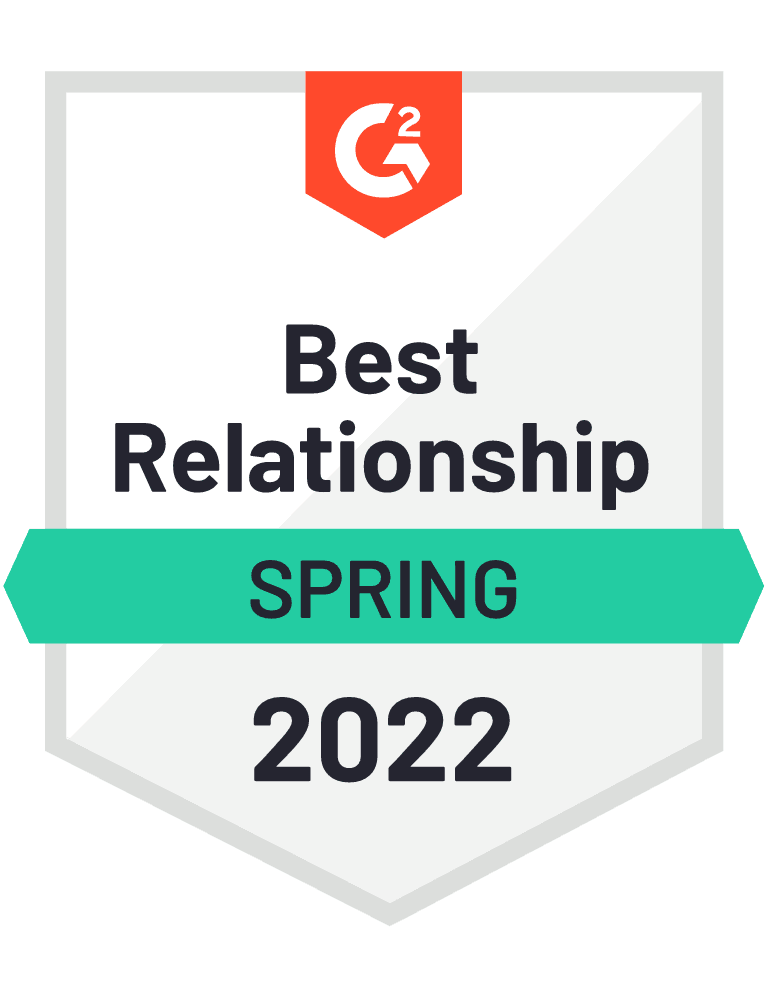 G2 Best Relationship for S&OP, Spring 2022