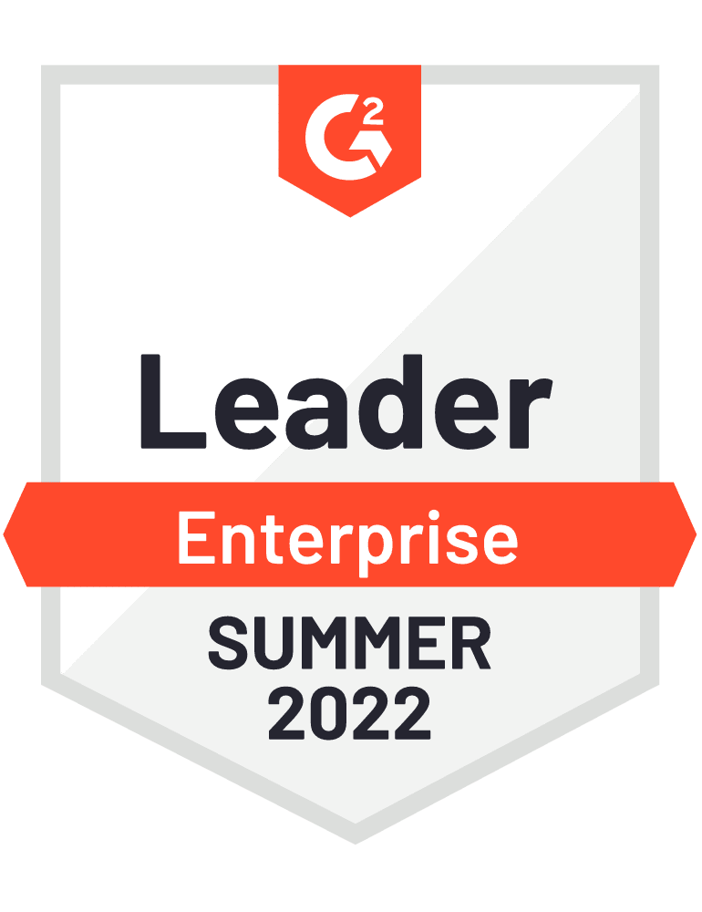 G2 Leader, Enterprise, Summer 2022