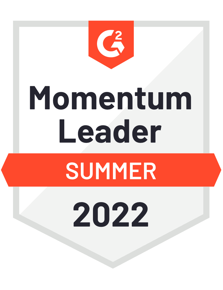 G2 Momentum Leader, Summer 2022