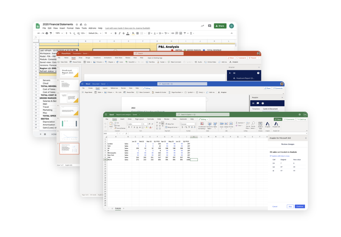 Product Template variance reporting