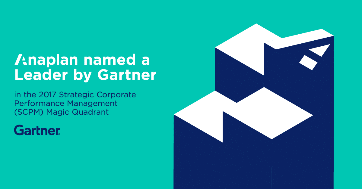 Anaplan named a Leader in the 2017 Gartner Magic Quadrant for Cloud