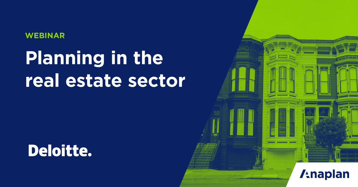 Planning in the Real Estate Sector Resources Anaplan