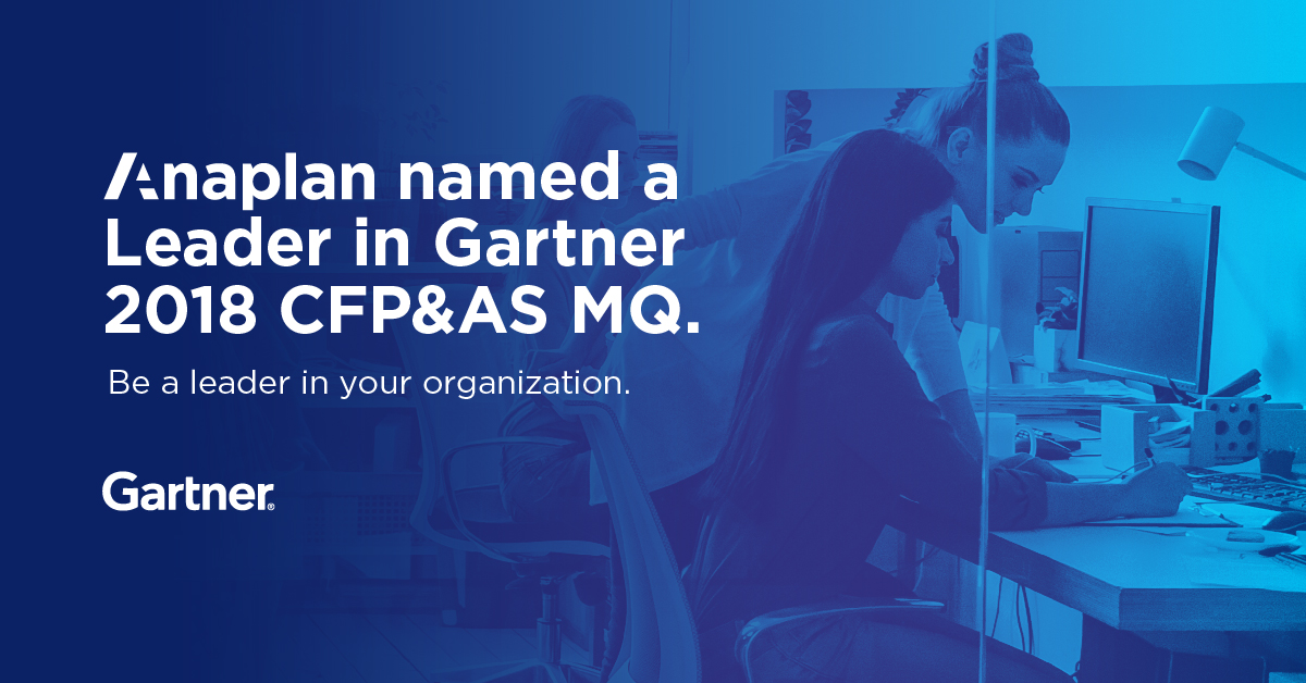 Anaplan a leader in FP&A by Gartner