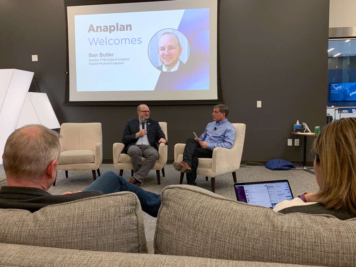Frank discussing Anaplan with Ben